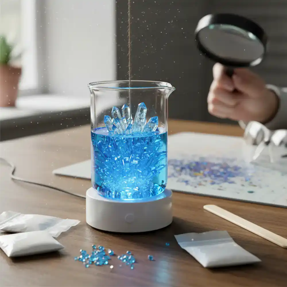 Crystal growing set experiment